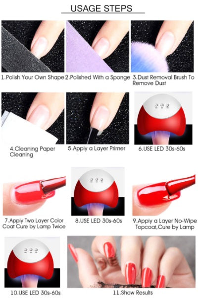 How to use polygel nail kit